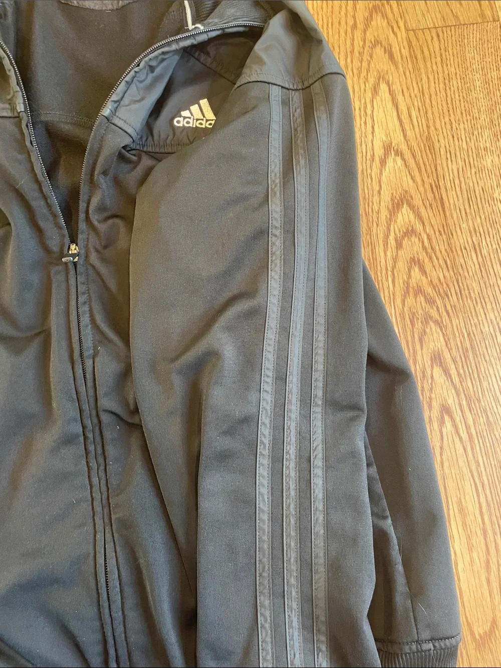 adidas Men's Black Full-Zip Performance Jacket